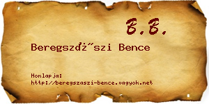 Beregszászi Bence névjegykártya